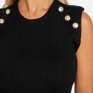 Express Ribbed Knit Sleeveless Top